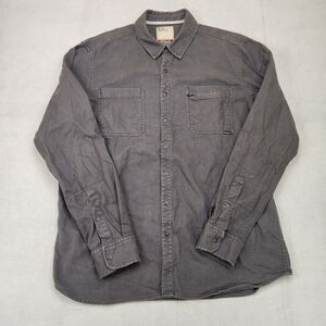 5.11 Tactical Hawthorn Long Sleeve Shirt Men M Gray Snap Cotton Twill Two Pocket